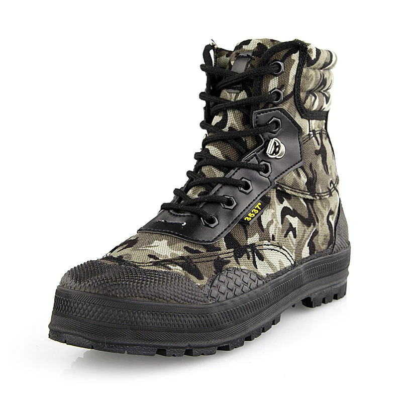 Training Klimmen Antislip Slijtvaste Camouflage Canvas Schoen Heren Buitensporten Jagen Wandelen Camping Ademende Schoenen