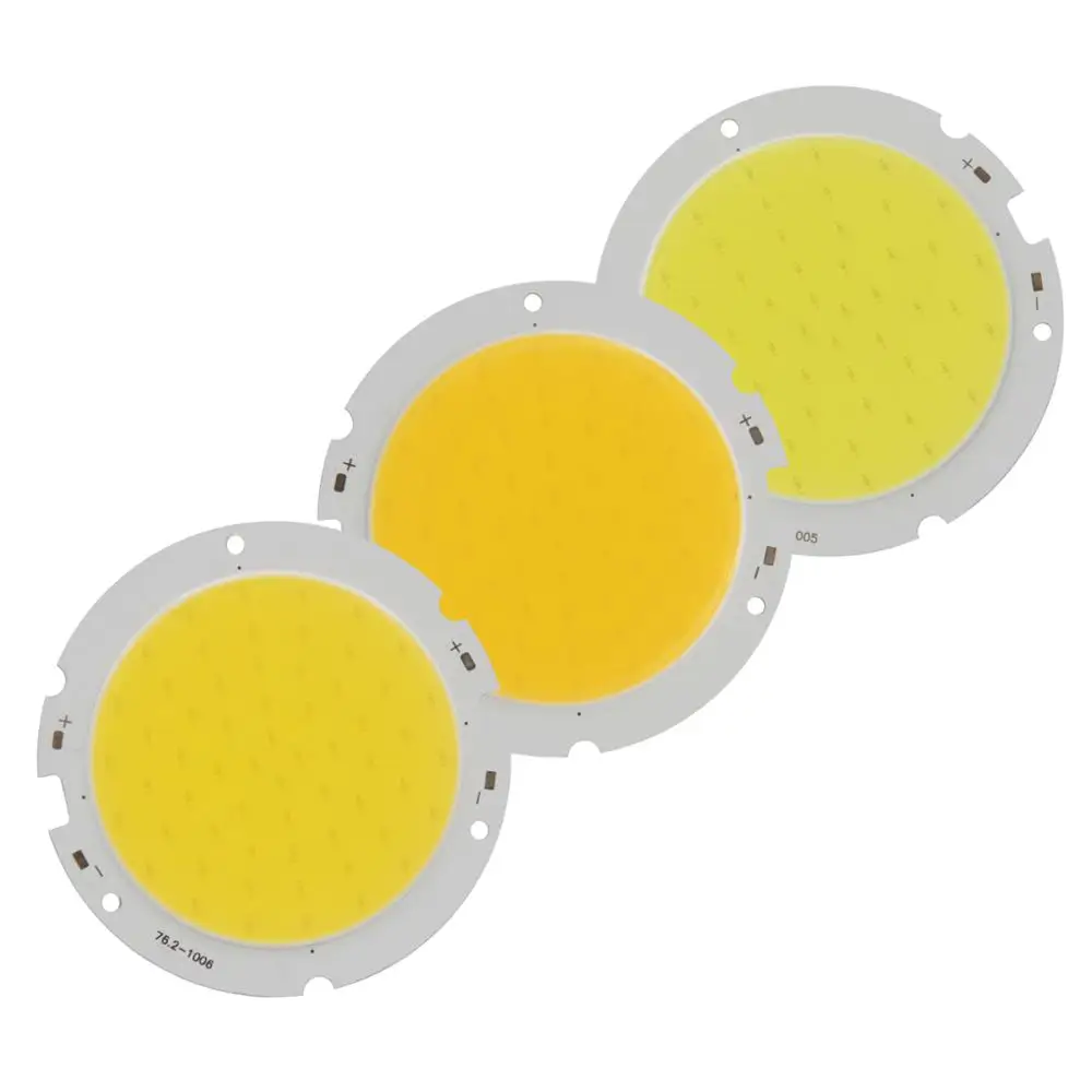 allcob 76mm Round LED COB Light Source 20W 30-33V DC High Lumen High Power Module chip on board for downlight