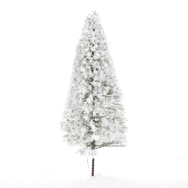 10pcs 10cm Scenery Landscape Model White Cedar Trees Winter White Snow Model Railroad Layout Scenery Landscape Street Trees