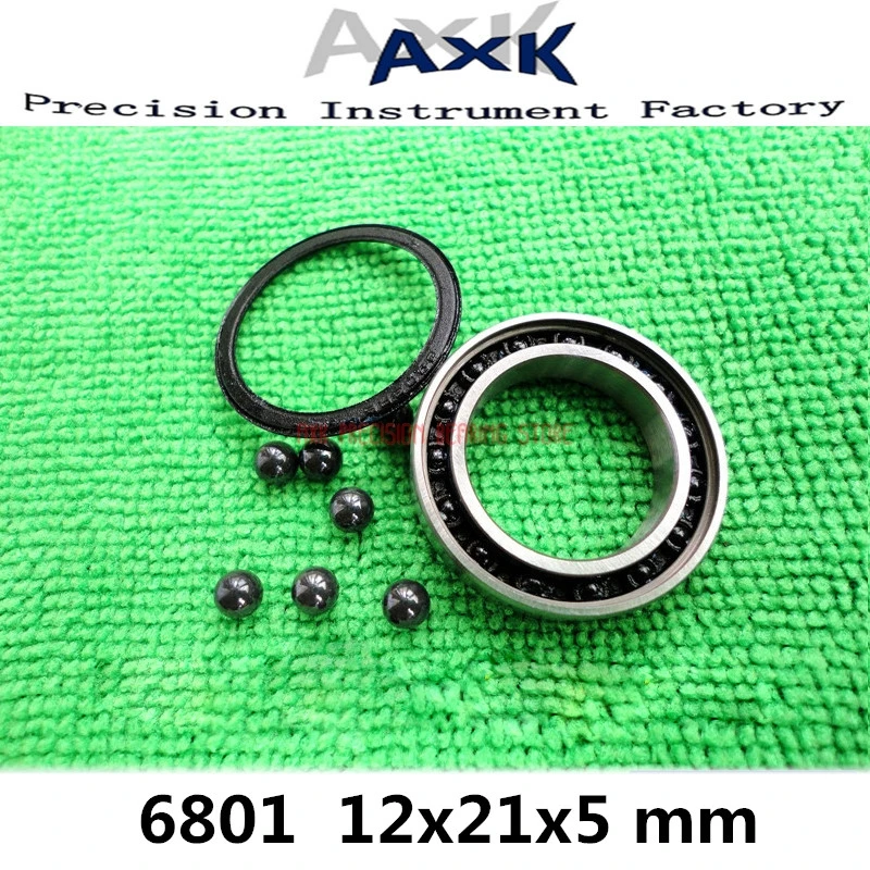 

2023 New 6801 Hybrid Ceramic Bearing 12x21x5 Mm Abec-1 ( 1 Pc ) Bicycle Bottom Brackets & Spares 6801rs Si3n4 Ball Bearings