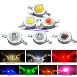 SMD LED Chips High Power 1W 3W 5W White Blue Green Yellow Red Pink Amber Cyan Orange 30mil 45mil Lamp Matrix Bulb light DIY