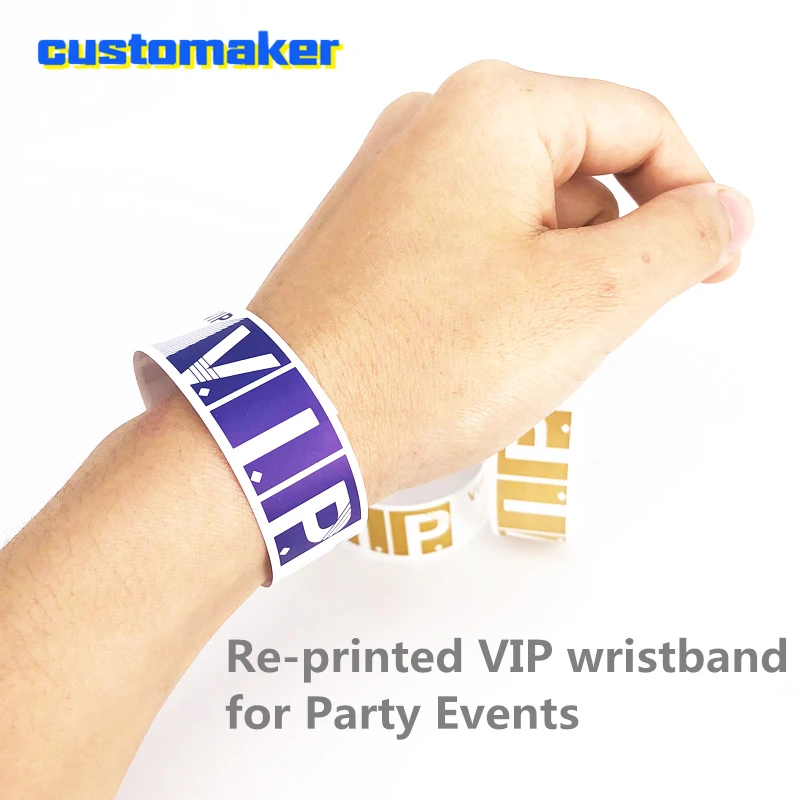 200 Pcs Tyvek Wristbands  ID Wrist For Party Events VIP Paper Wrist Strap Guest Entry Sign Identification Bracelets