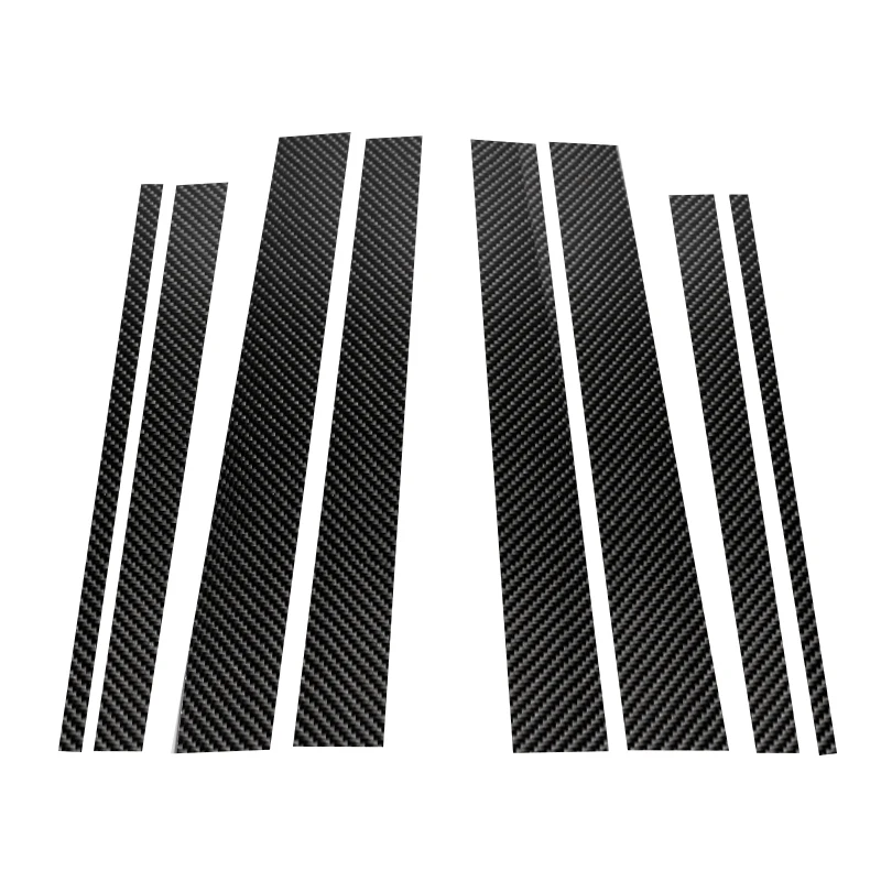 

For Mercedes Benz GLK Class 2008 2009 2010 2011 2012 2013 Carbon Fiber Car Window B-pillar Exterior Molding Cover