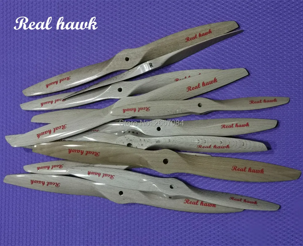 CCW or CW Wooden /beech 26x8/26x10/26x12/26x14/26x16 Propeller High Efficiency For Nitro or Gasoline Model Aircraft Fixed Wing