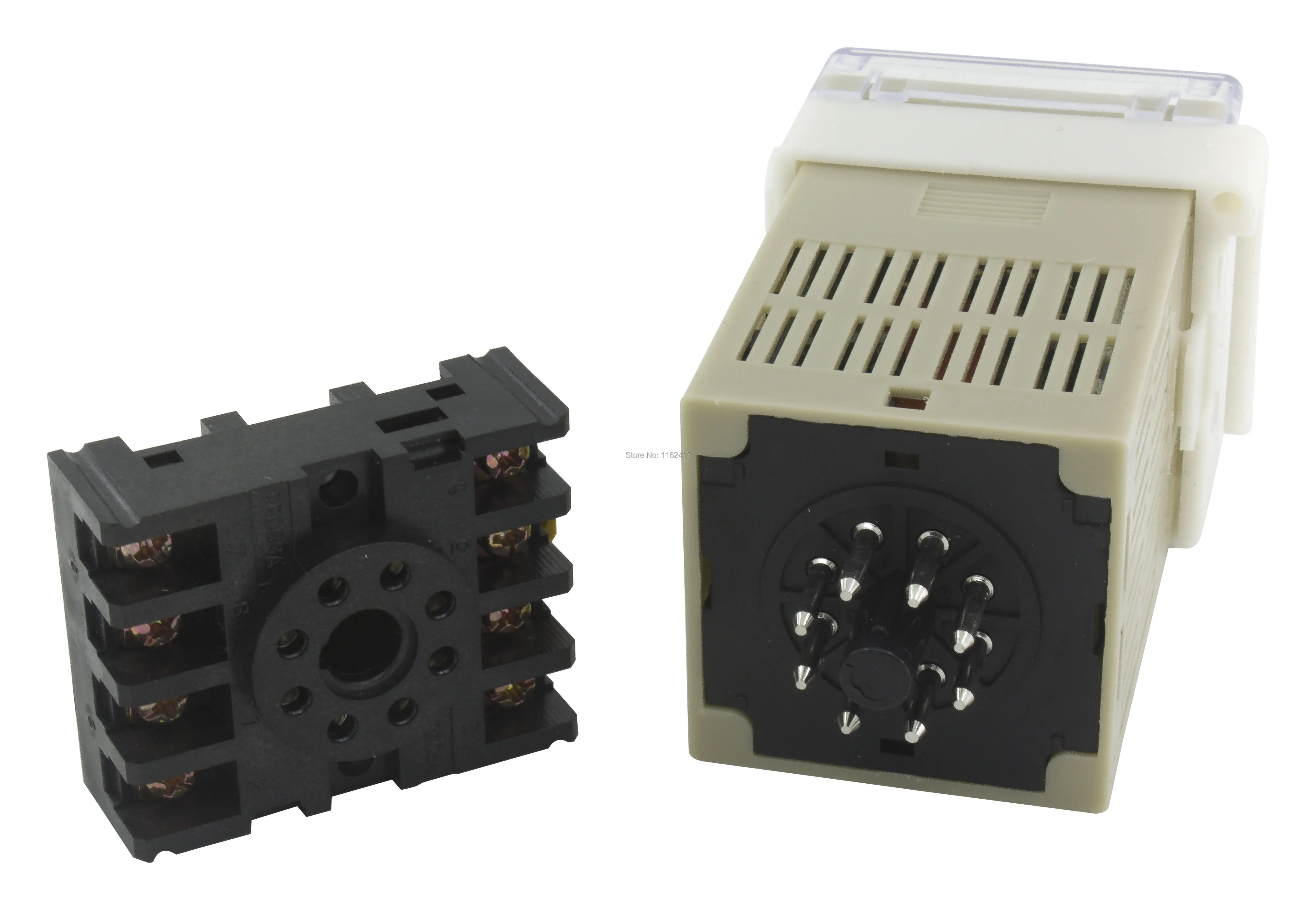 DH48S-S repeat cycle SPDT time relay with socket DH48S series delay timer with base AC 220V 110V AC/DC 24V 12V