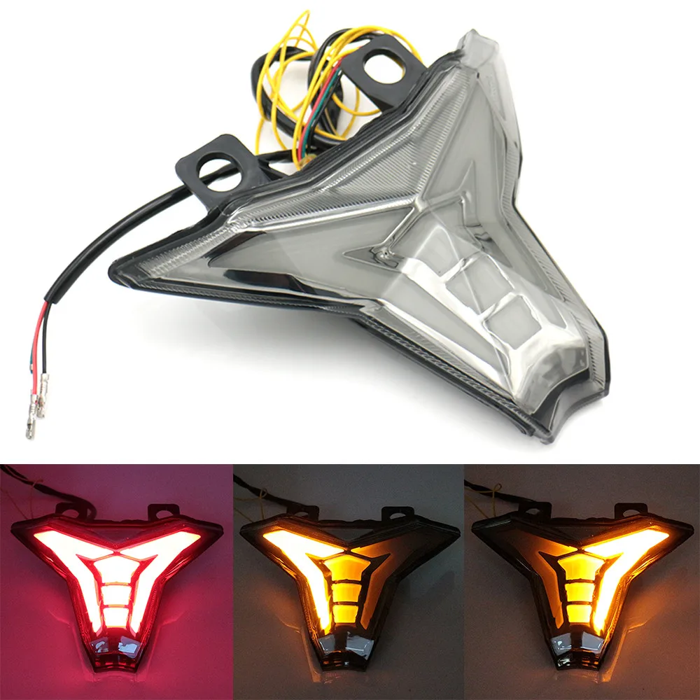 Montaje de luz trasera Led para motocicleta Kawasaki Z1000 Ninja, ZX-10R de frenado, luz de giro, lámpara de freno