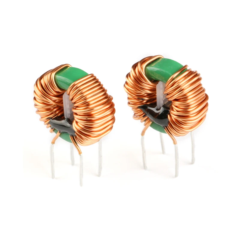 2pcs 10MH 4A Annular Common Mode Filter Inductor 0.6 Wire Choke Ring Inductance 14*9*5mm