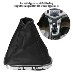 Car Gear Shift Stick Cover Gaiter Boot PU Leather Dust-proof Cover Replacement for Chevrolet Cruze 2008-2012 Car Accessories