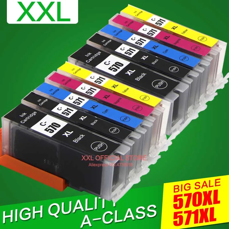 570 571 PGI-570 CLI-571 ink cartridge For canon PIXMA MG5750 MG5751 MG5752 MG6850 MG6851 MG6852 TS6050 TS5050 5051 pgi570