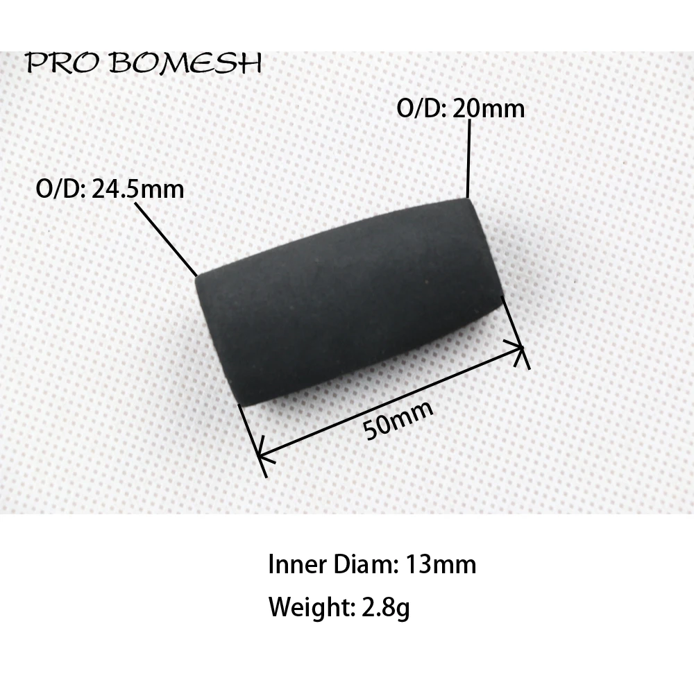 Pro Bomesh 4Pcs/Pack 5cm 2.8g Inner Diam 13mm EVA Rear Grip Split Grip Camouflage DIY Fishing Rod Building Component Repair