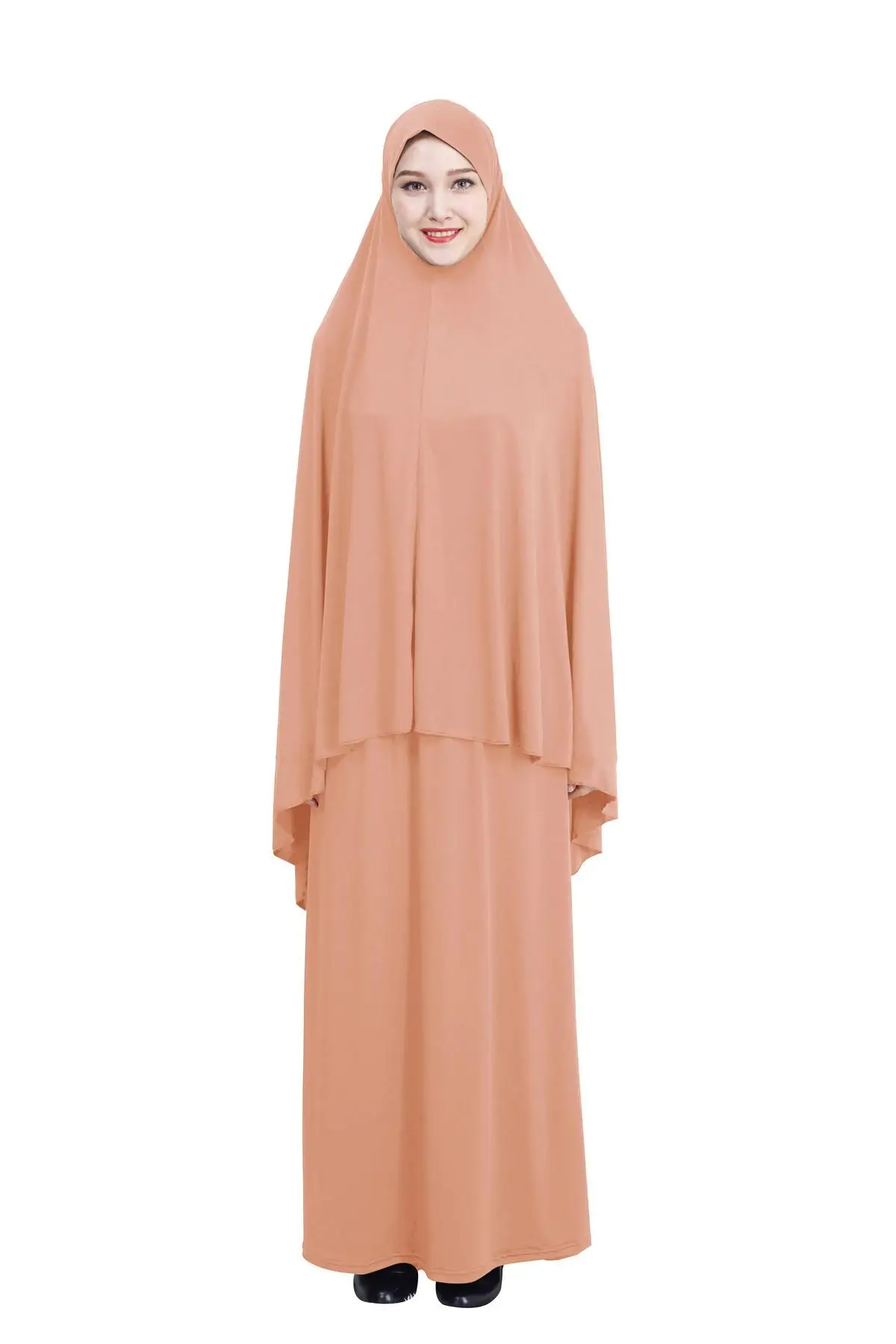 Imagem -04 - Abaya Muçulmana para Mulheres Eid Ramadan Saia Hijab Vestuário de Oração Kaftan Modesto Islâmico Árabe Vestidos de Burca Niqab Eid Ramadan Peças