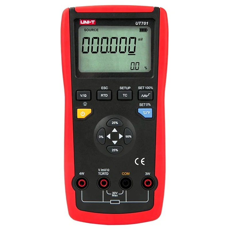 UNI-T UT701 Single Function Temperature Calibrator; LCD backlight / automatic power off / temperature detector