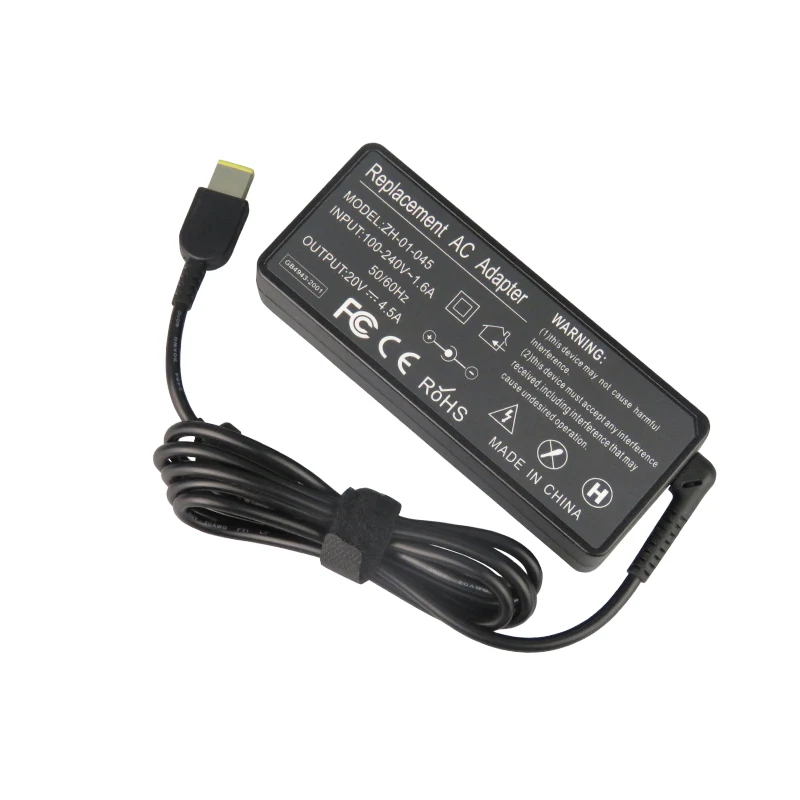 Original 90W 20V 4.5A Laptop AC Adapter Charger Power Supply for Lenovo ThinkPad X1 E431 E535 T440 Z410