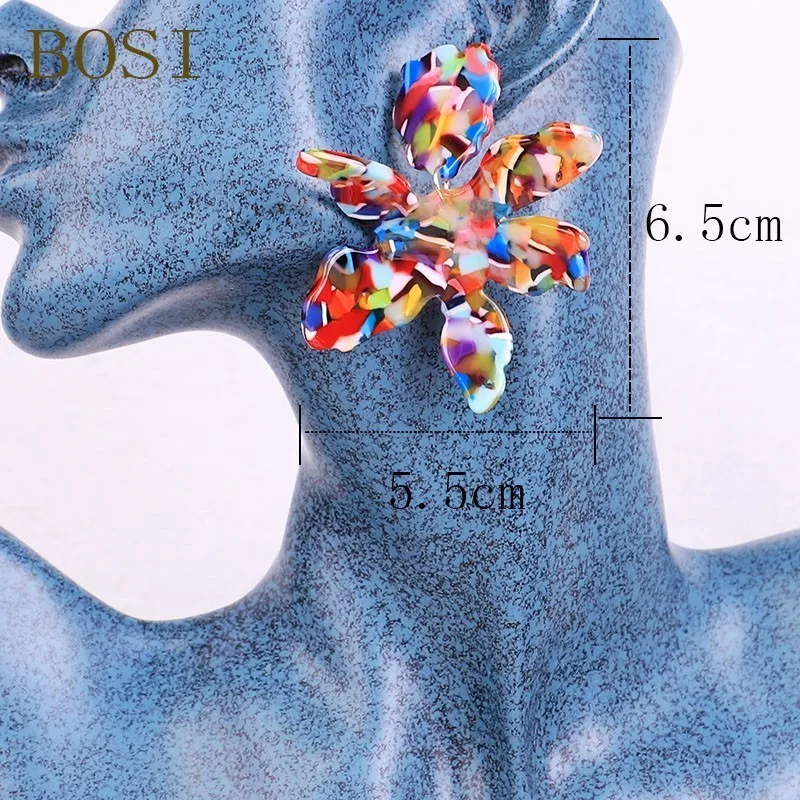 Earrings For Women Acrylic Boho Acetate Drop Dangle Geometric Earings Fashion Big Jewelry Bohemian Dangle Accessories jewellery