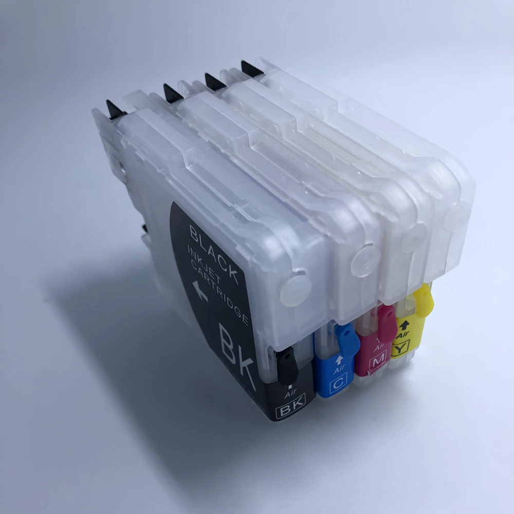 LC11 LC16 LC38 LC61 LC65 LC67 LC980 LC1100  Refillable ink cartridge for Brother DCP-J515W MFC-J220 MFC-J265W MFC-J410 printer