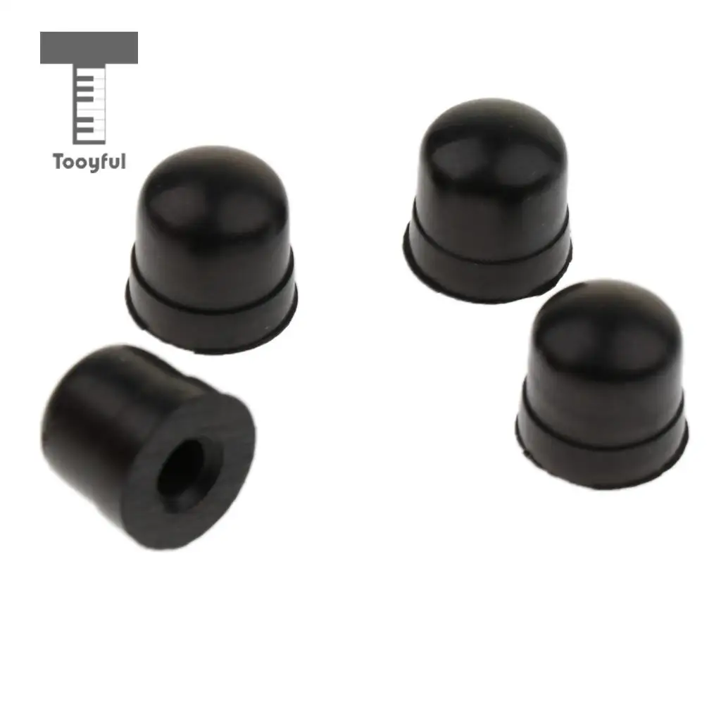 20 Pcs Silicone Trombone Slide Bow Rubber End Tip Bumper for Trombone Brass Instrument Repair Accessories Black