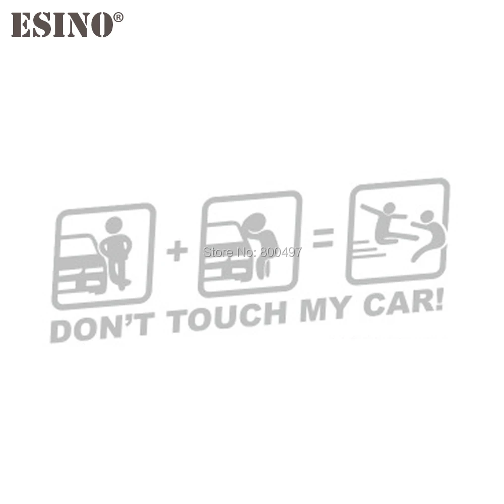 Car Styling Fashion Funny Decoration Car Accessory Don\'t Touch My Car Baby in Car Creative Reflective Stickers Car Body Decal