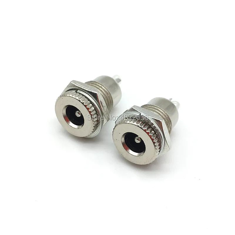 DC-099 5.5mm x 2.1mm 2.5mm DC Power Jack Socket DC099 Female Panel Mount Connector Metal  5.5*2.1 5.5*2.5