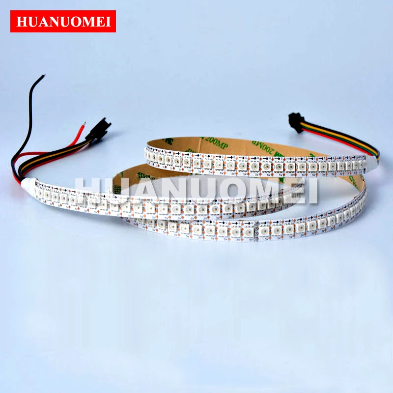 1M DC5V APA102 LED Pixel Strip Light,144pcs APA102-5050 LED/M with 144Pixels;WHITE PCB IP20 Tape;with DATA and CLOCK Seperately