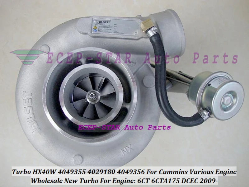 Turbo HX40W 4049355 4029180 4049356 4029184 Turbine Turbocharger For Cummins Various Engine 6CT 6CTA 6CTA175 DCEC 2009-