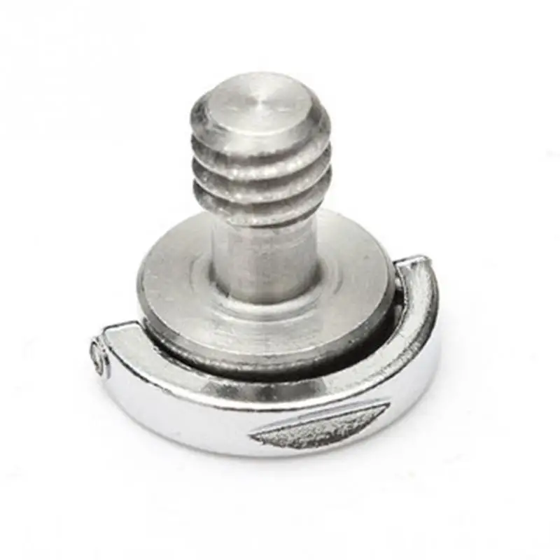 Tornillo de cámara 1/4 de 5 piezas para placa de liberación rápida, adaptador de anillo en D plegable de 1/4 pulgadas, trípode monopié, tornillo de cámara de placa de liberación rápida