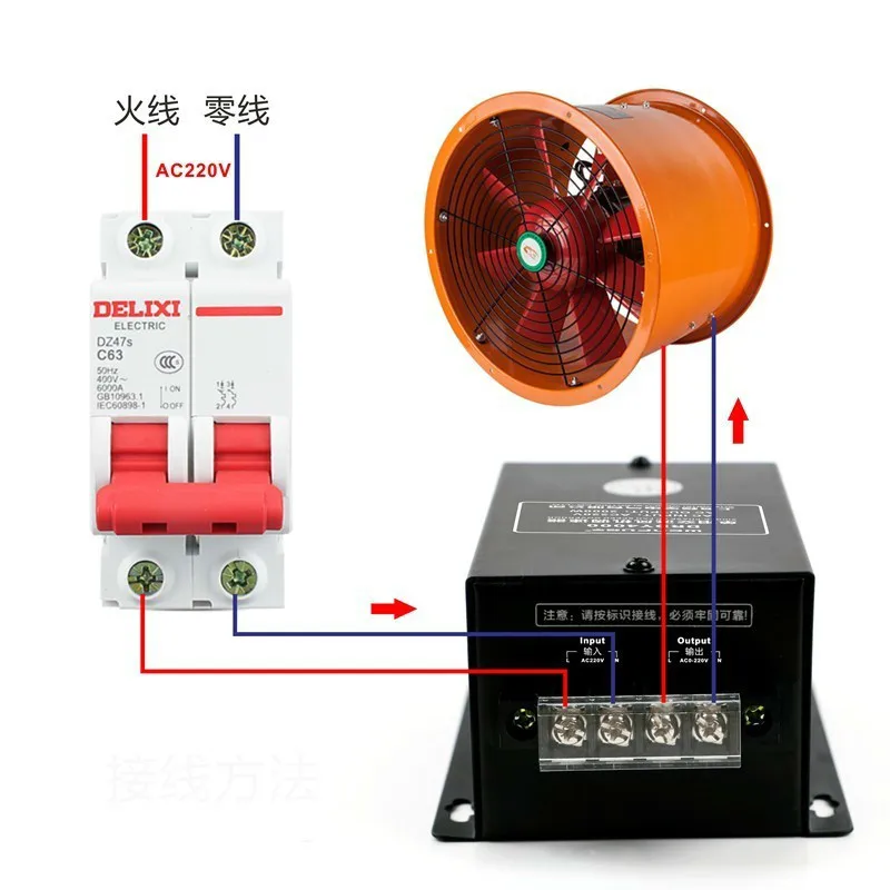 Imagem -03 - Controlador de Velocidade 220v 1000w2000w Monofásico Ajusta a Comunicação Elétrica do Interruptor Ajusta a Velocidade Variável Stepless do Interruptor o