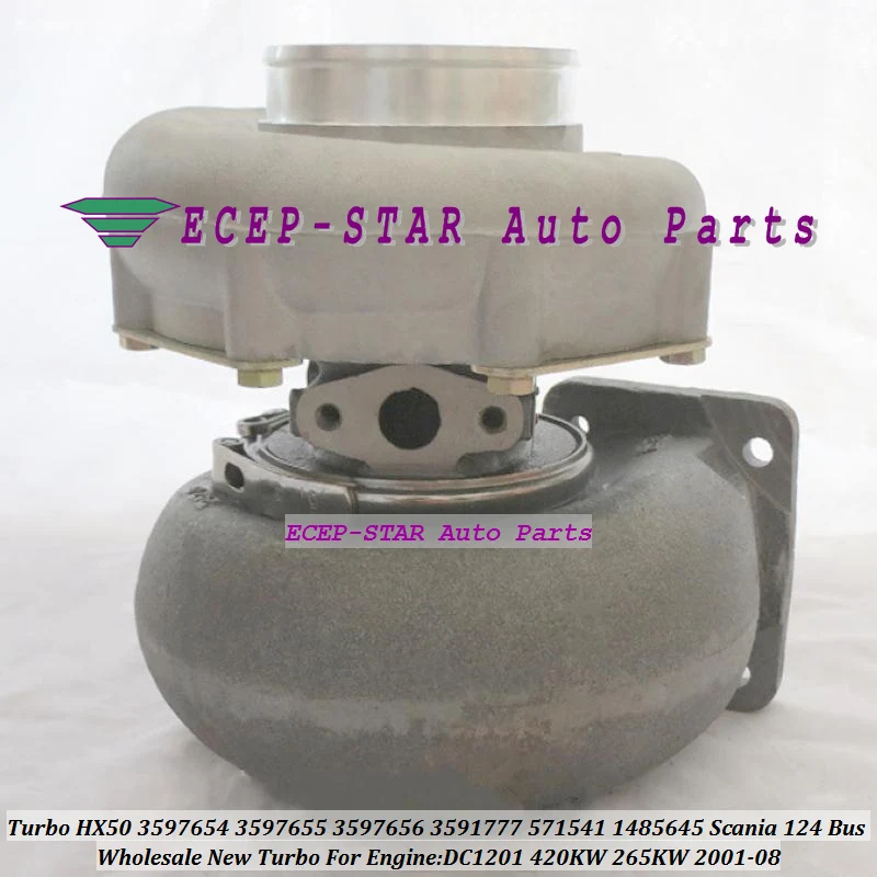 Turbo HX50 3597654 3597655 3597656 3591777 1485645 1485646 571539 1423036 para Scania 124 Bus DC1201 420KW 265KW 2001-2008 571541