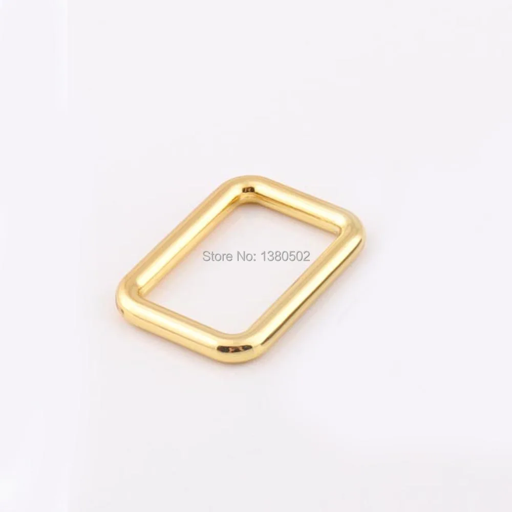 16pcs/lot 20/25/30/32/35/38/40/45/50mm Alloy Gold Color Rectangle Buckle Top Quality Ring For Bag Belt Diy Accessories