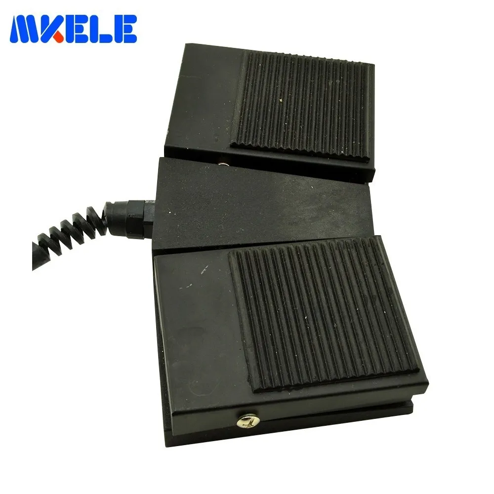 IMC Hot SPDT Nonslip Rubber Metal Industrial Momentary Electri Power Double Foot Pedal Switch Since Reset  Limit Controller