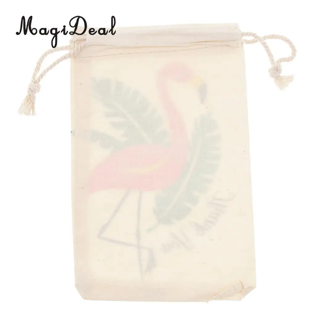 10Pcs Flamingo Candy Bag Candy Packaging Gift Bags for Flamingo Summer Birthday Wedding Party Packaging Supplies