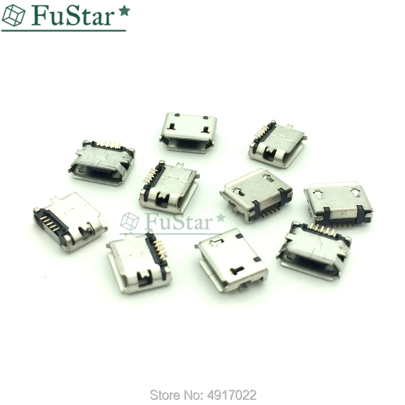 10pcs Micro USB MK5P 5pin Female Connector G19 Micro USB Charging Socket Straight