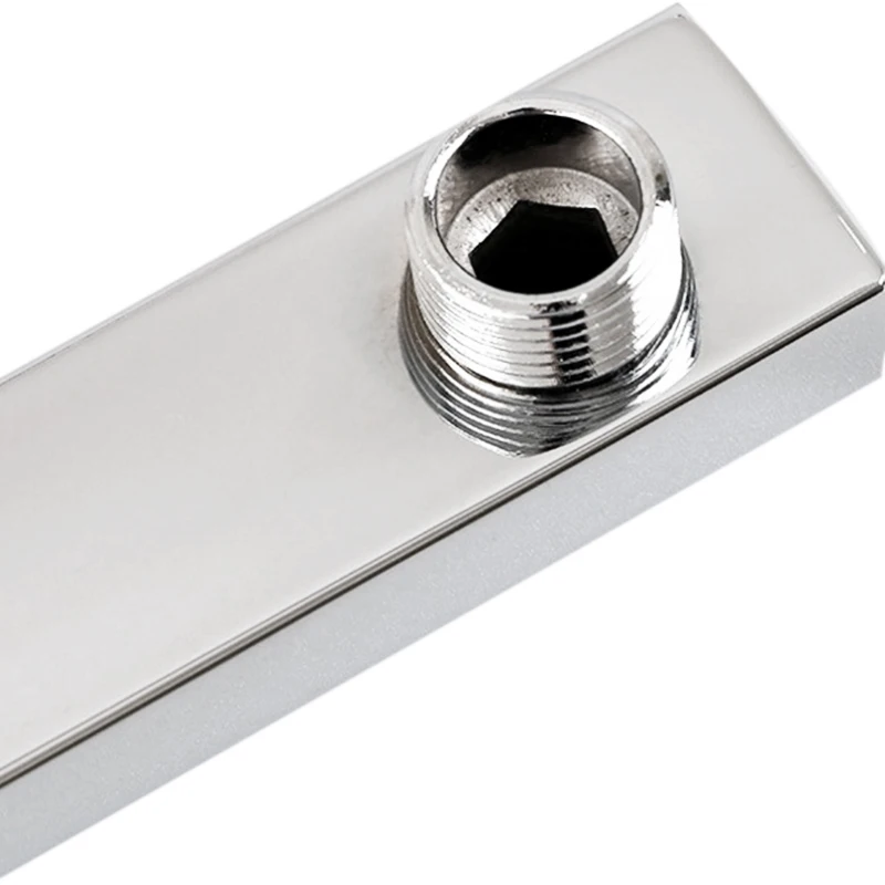 40 Cm Vuông Tắm Cánh Tay Nối Dài Cánh Tay Treo Tường Tắm Tắm Cần Tắm Cánh Tay Chrome Cố Định Ống gắn Chân Đế