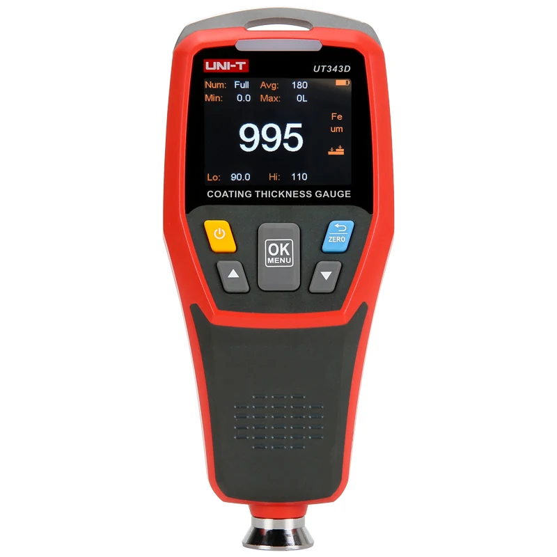 UNI-T UT343D Coating Thickness Gauge; 500 sets of data storage / USB data transmission