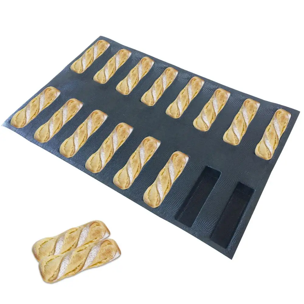 Bluedrop silicone English bread baking mold perforated rectangle mesh baking sheets for square bread bakery tool commercial size