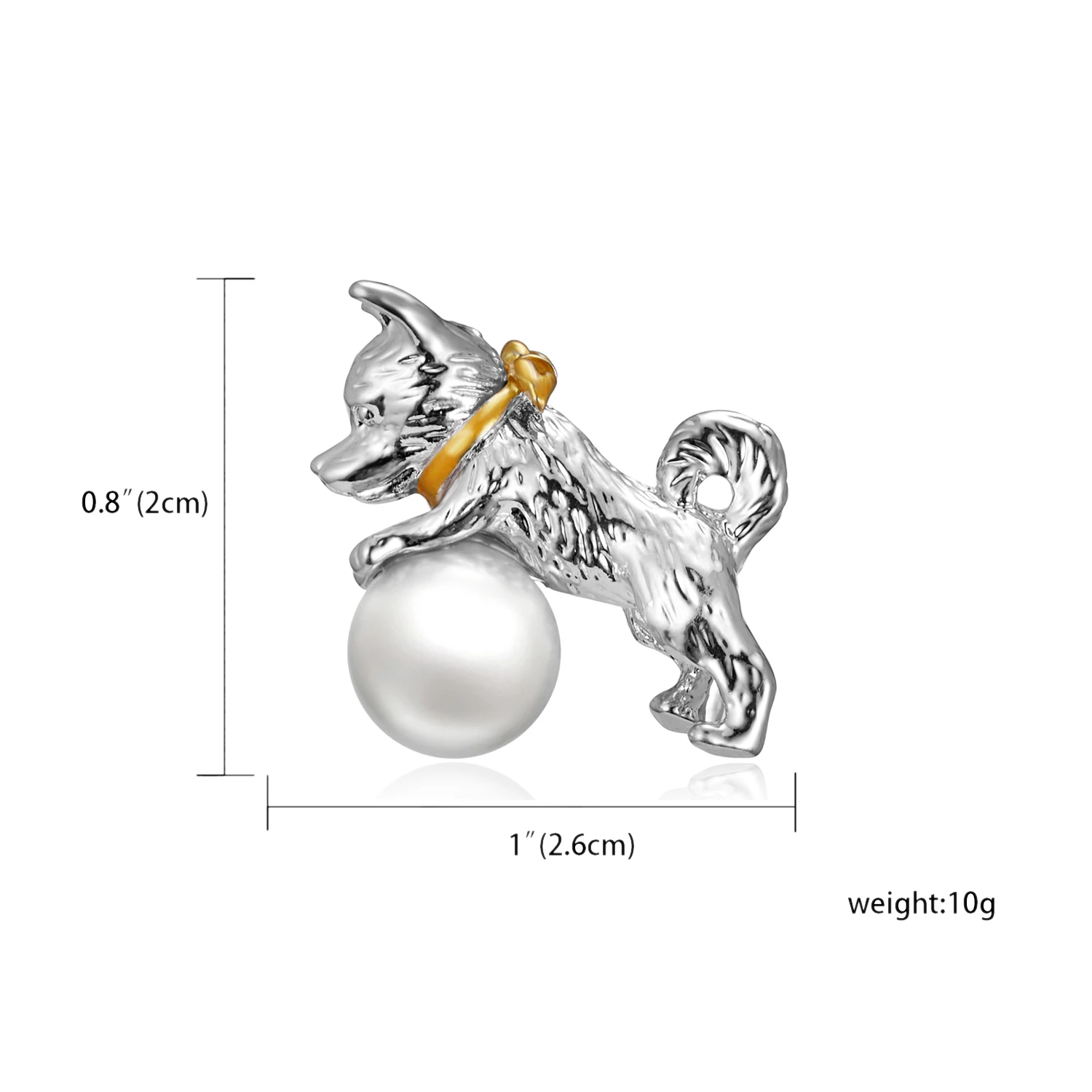 Rinhoo Banquet Enamel Dog Brooches Alloy High Quality Suits Sweater Hat Animal Brooch Pins Scarf Buckle Jewelry Gifts