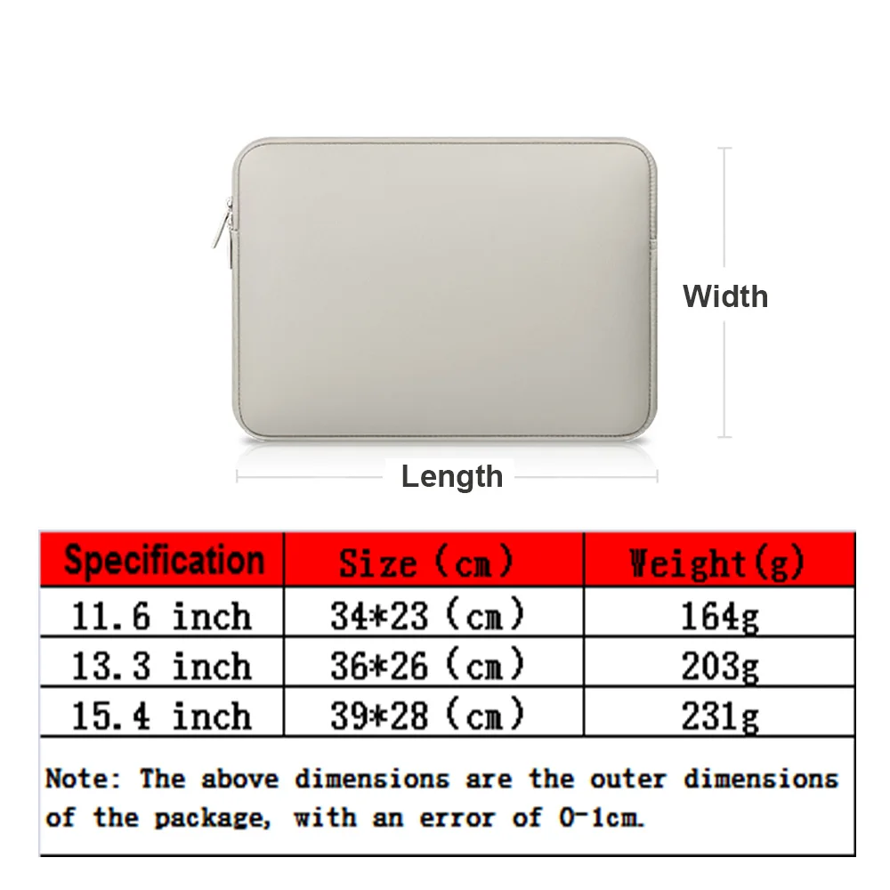 Laptop wasserdichte Hülle Tasche Notebook Tablet Computer Trage tasche 11.6 "12" 13 "13.3" 15.4 "für MacBook Pro Air Retina 13,3 Zoll