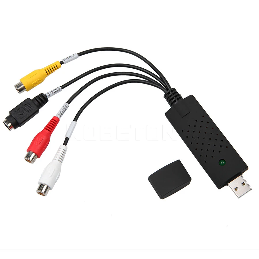 Kebidumei Di Động USB 2.0 Easycap Âm Thanh Quay Video Adapter Thẻ VHS Sang DVD Bắt Hình Chuyển Đổi Win7/8/XP/Vista