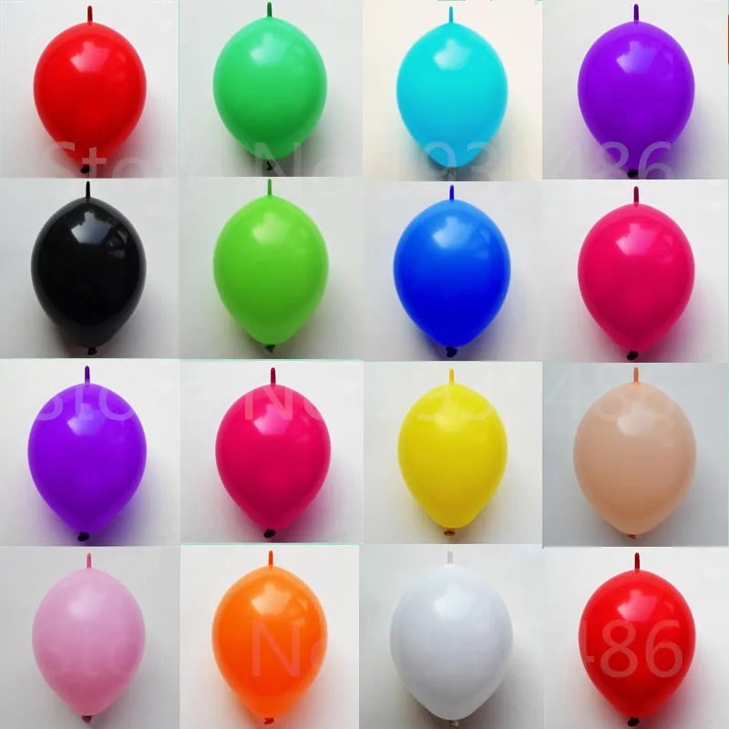 100pcs/lot 6 inch Link balloons Wedding Party Decorations tail ballon Home & Garden /Event & Party Supplies /Marriage room decor