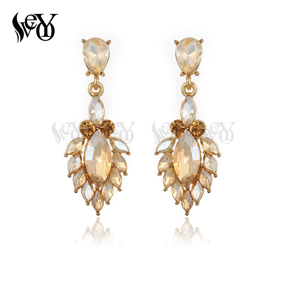 VEYO Classic Crystal Drop Earrings For Women Cute Shape Earrings Fashion Jewelry Wholesale