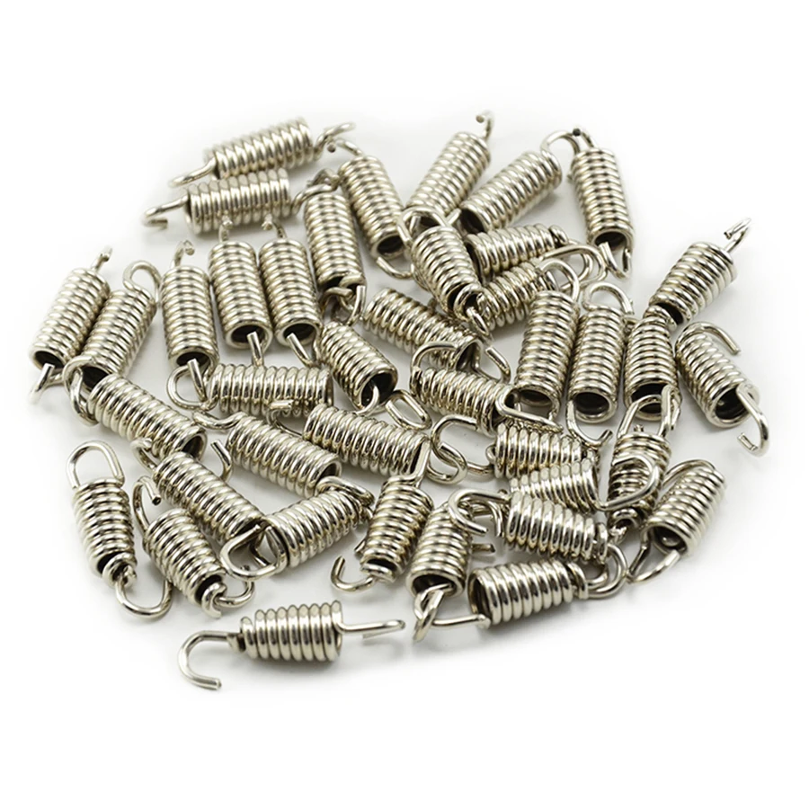 

6pcs 43mm Motorcycle Exhaust Pipe Mounting Spring Welding Fastener Rotatable Stainless Steel