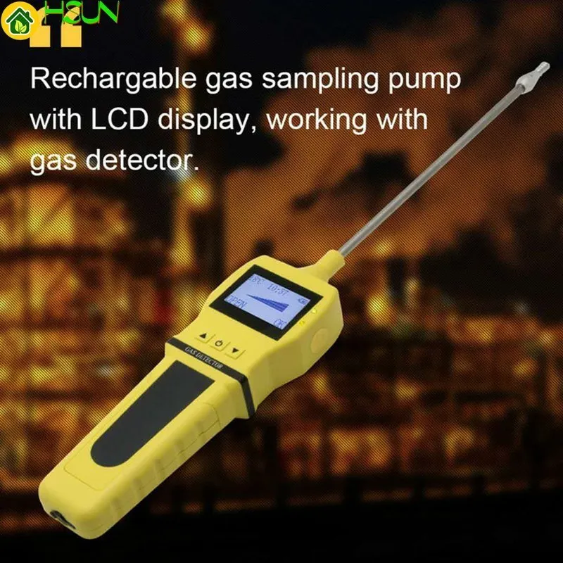 

Portable Digital Charging External Pump Sampler Device Gas Sampling Pump for CO2 CO Gas Air Detector Tester