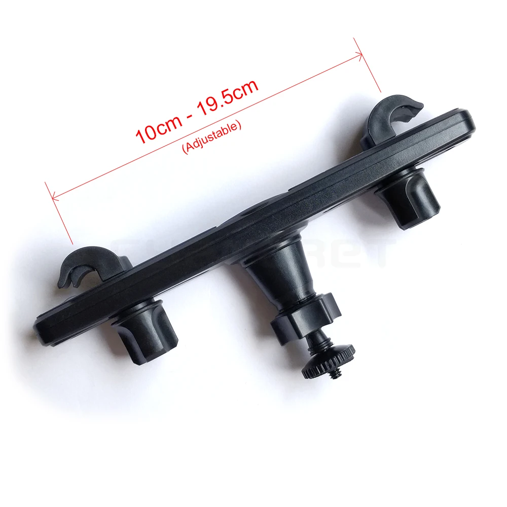 Car TV Stand Width Angle Adjustable Car Back Seat Bracket Mount with 6.35mm 1/4 inch Screw for Portable TV DVD Player Monitor