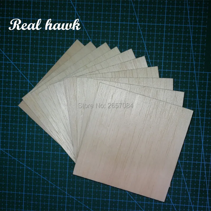 20pcs 100x90x2mm AAA+ Balsa Wood Sheets Model Balsa Wood Can be Used for Military Models etc Smooth DIY