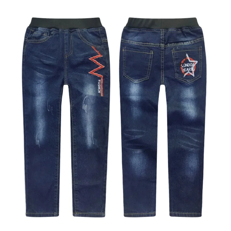 Bambini ragazzi Jeans 2021 primavera bambini pantaloni di Jeans ragazzi Casual matita Jeans Pants.4Y-15Y bambini lettera pantaloni dritti