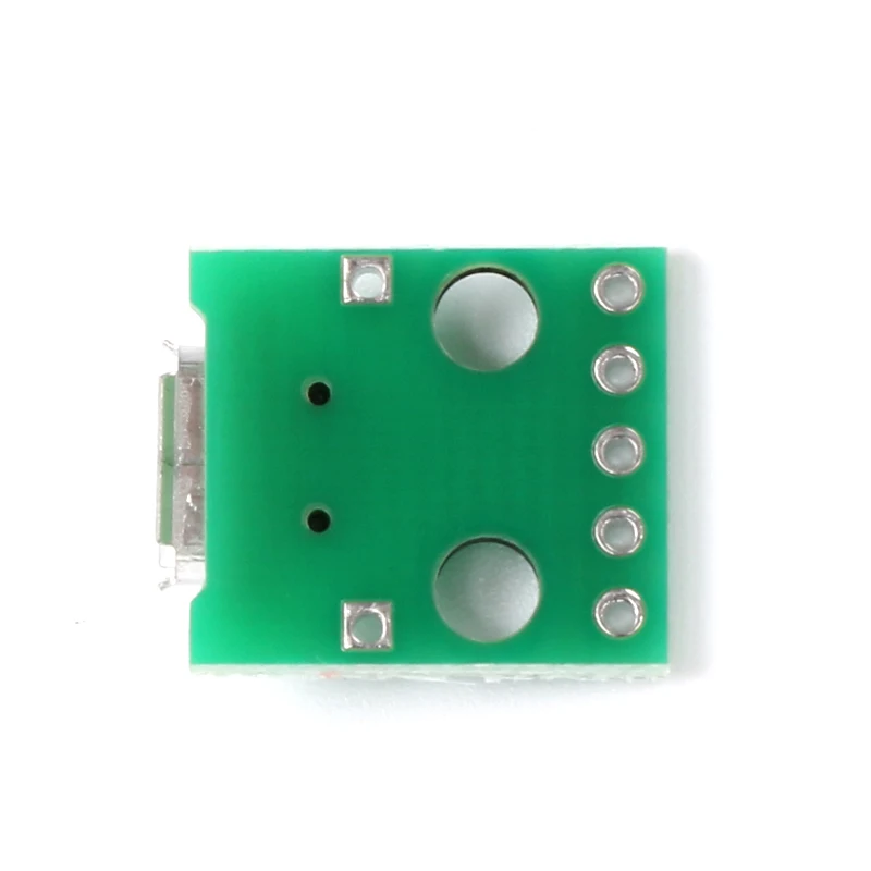 10pcs Micro USB To DIP  Adapter 5pin Female Connector Module Board Panel Female 5-Pin Pinboard B Type PCB 2.54 MM