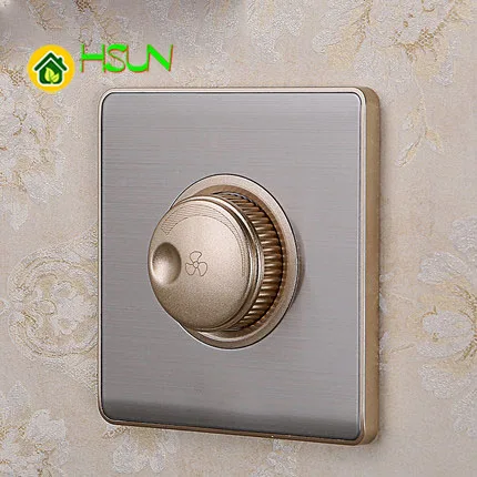 

86 Type Fan Speed regulating Switch Socket S5 Stainless Steel Series Fans Adjust Speed Switch 200w Within Can Close Break hotel