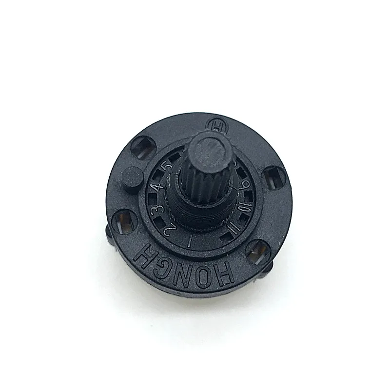 5pcs RS26 1 Pole 12 Position  Selectable Band Rotary Channel Selector Switch Handle length 20MM with knob