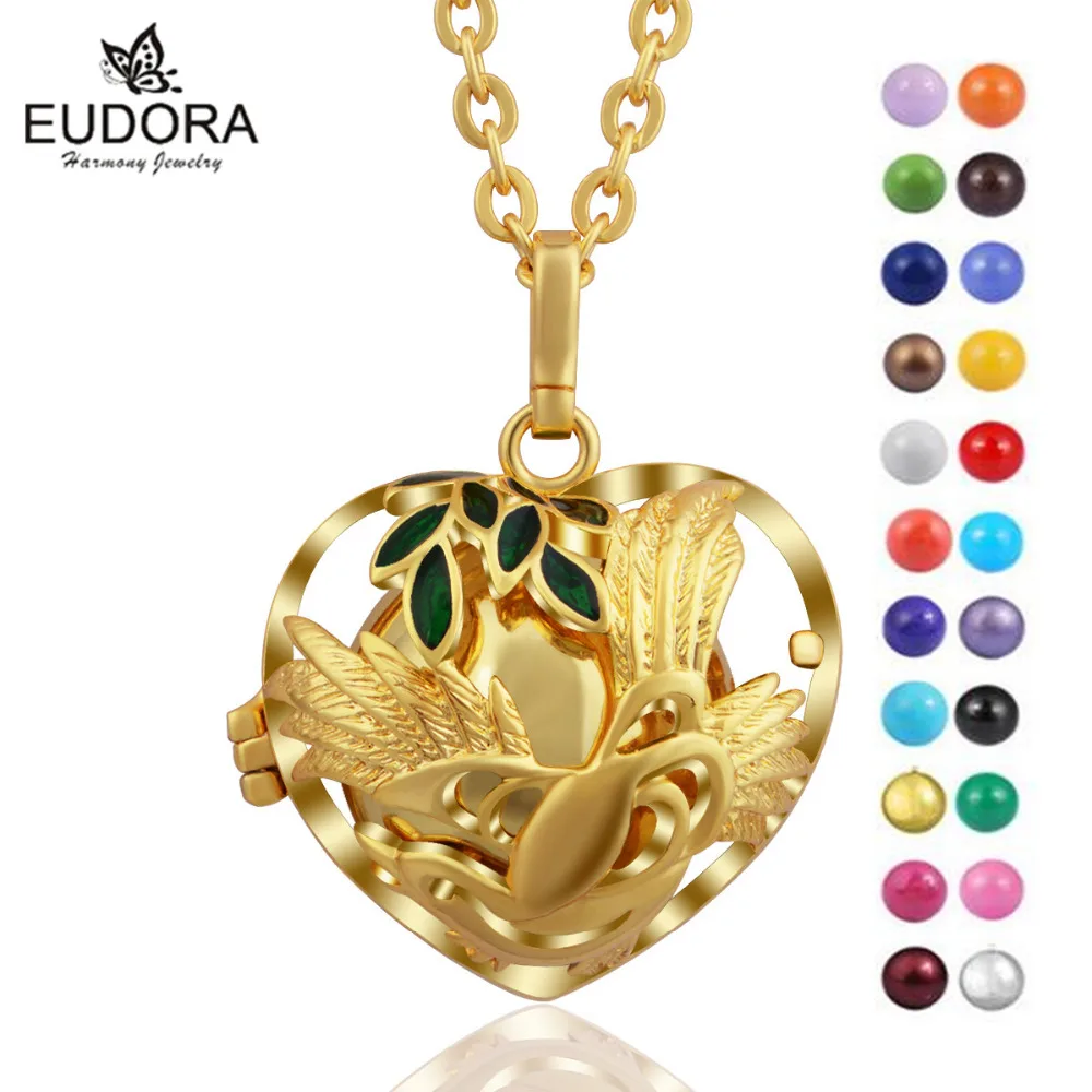 Gold Color Angel Caller Pendant Eudora Harmony Ball Mexcian Bola Engelsrufer Pregnant Women Colorful Belly Bola Pendant Jewelry