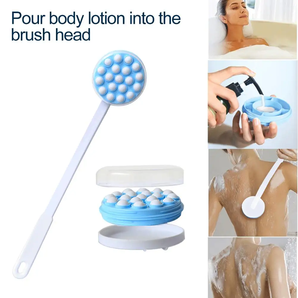 Lotion Oil Cream Applicator Body Leg Back Bath Brush Scrub Massager Shower Rubbing Brush Bath Supplies Tools