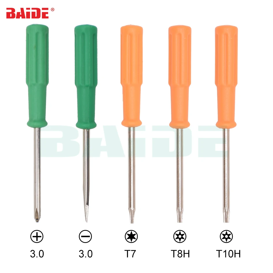 

New Arrived Orange 3x85mm 3.0 Phillips Straight Torx T7 T8H T10H Screwdriver for Xbox360 With Hole Screwdrivers Key 3200pcs/lot